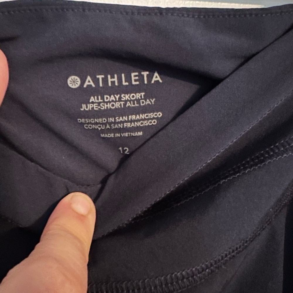Athleta All Day Skort Navy Size 12
